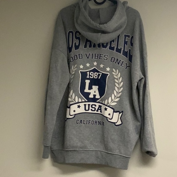 Gray Zip-Up Hoodie - Picture 3 of 5